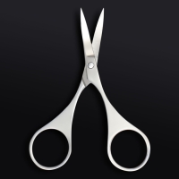 Ножницы маникюрные &laquo;Premium&raquo;, загнутые, 9 см, на блистере, цвет серебристый