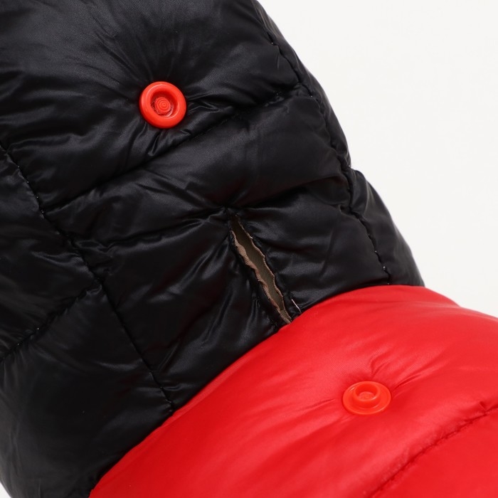 Комбинезон Комбинезон "Медвежонок", размер 8 (ДС 23 см, ОГ 30, ОШ 22 см), чёрно-красный