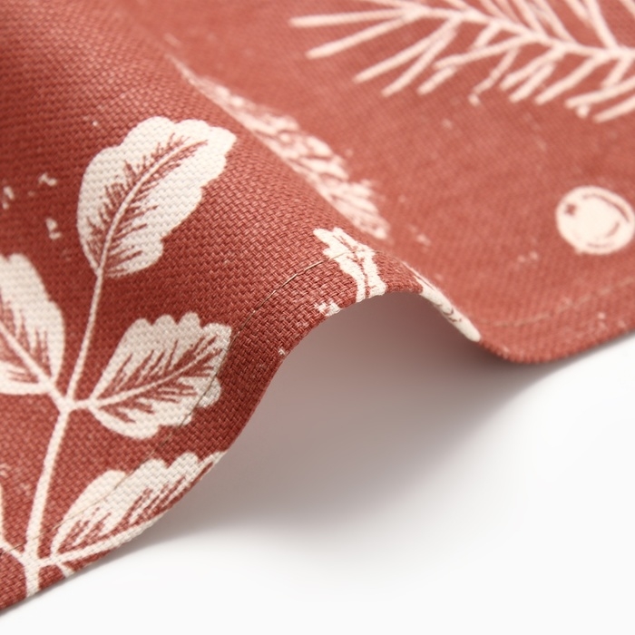 Новый год. Полотенце Этель "New Year's plants" 40х73 см, 100% хл, рогожка 186 г/м2