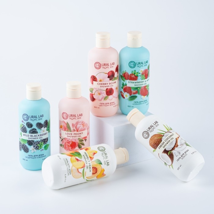 Гель для душа, питание и ароматерапия, 300 мл, аромат спелого кокоса, TROPIC BAR by URAL LAB Гель для душа, питание и ароматерапия, 300 мл, аромат спелого кокоса, TROPIC BAR by URAL LAB