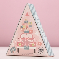 Подарочный набор косметики новогодний New Year, бомбочки для ванны, 6 х 20 г, аромат морозной ягоды, Новый Год