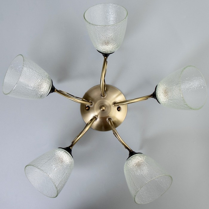 Люстра "Эсм BayerLuxина" 5хЕ27 40Вт бронза 50х50х19 см BayerLux