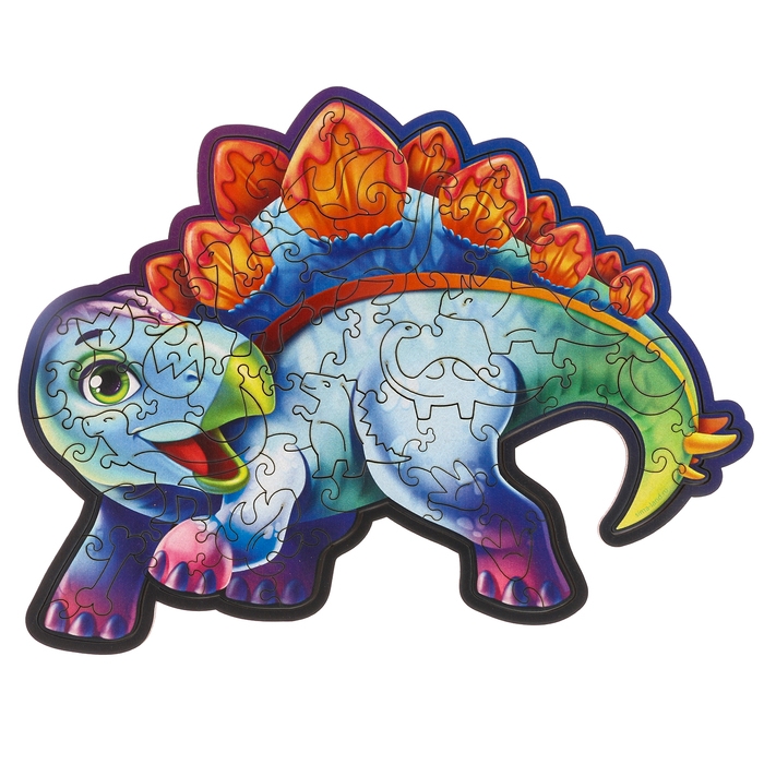 Пазл деревянный фигурный &laquo;Стегозавр&raquo;, 67 элементов