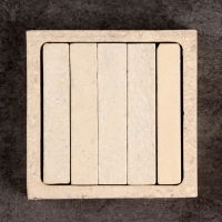 Пекарский испаритель с брусками, вулканический, 13х13см Пекарский испаритель с брусками, вулканический, 13х13см