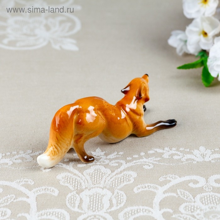 Сувенир &laquo;Лиса - плутовка&raquo;, 14&times;5&times;5 см, микс, фарфор