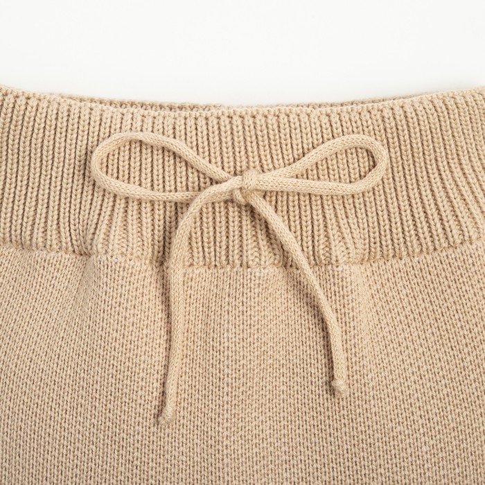 Комплект вязаный Крошка Я &laquo;Заяц&raquo; рост 68-74 см, цвет бежевый