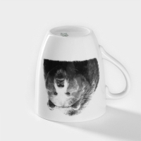 Кружка фарфоровая &laquo;Медведь&raquo;, 300 мл, белая