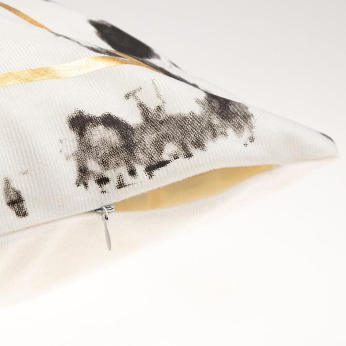 Наволочка декоративная Этель &laquo;Треугольники&raquo; 40х40 см, велюр