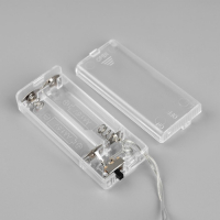 Гирлянда &laquo;Нить&raquo; 1.5 м с насадками &laquo;Дом синий&raquo;, IP20, прозрачная нить, 10 LED, батарейки AAх2 (нет в комплекте), свечение тёплое белое