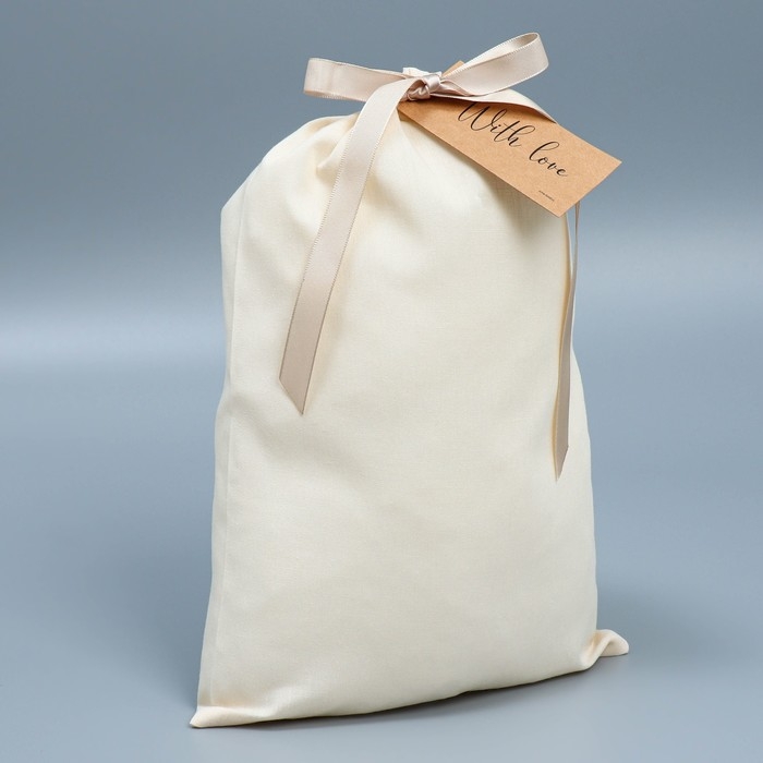 Мешочек подарочный из хлопка &laquo;Счастье&raquo;, 20 х 30 см +/- 1.5 см