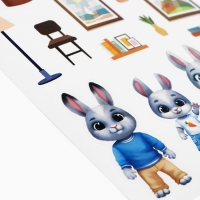 Наклейки детские c раскраской &laquo;Уютный дом&raquo;, 42 шт, 14.5 х 21 см