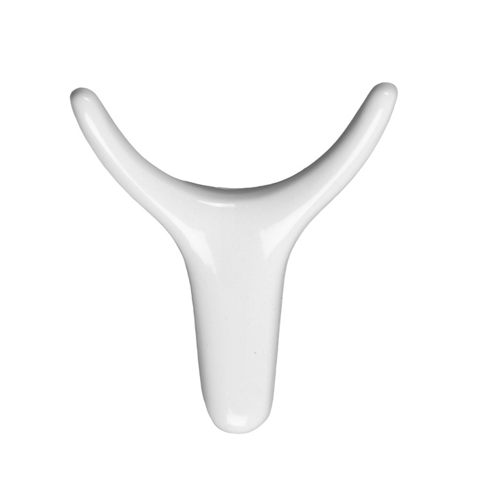 Крючок мебельный CAPPIO OX, двухрожковый, белый