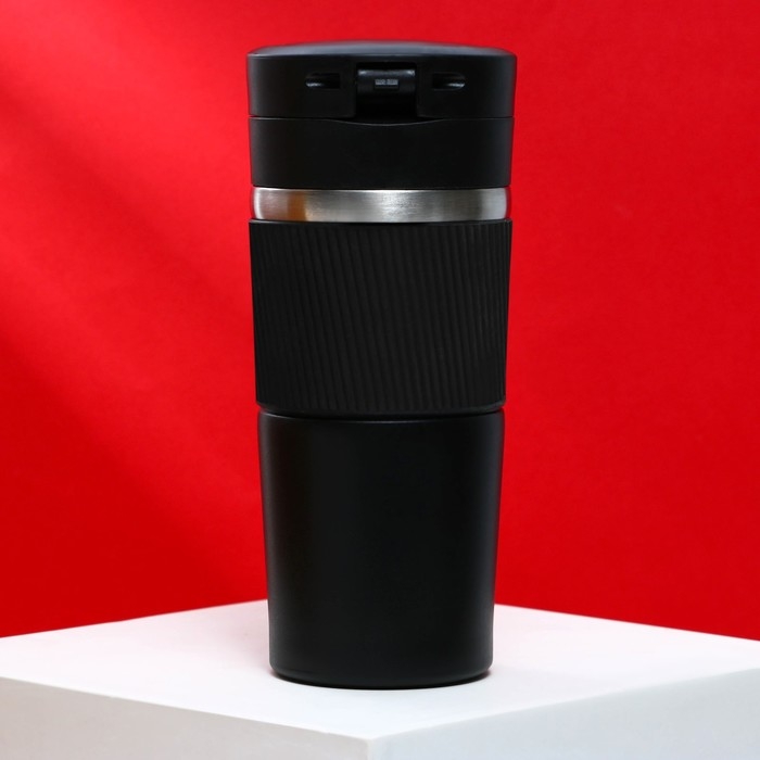 Термостакан с кнопкой MODE FORREST, 380 мл, цвет чёрный, сохраняет тепло 6-8 ч Термостакан с кнопкой MODE FORREST, 380 мл, цвет чёрный, сохраняет тепло 6-8 ч