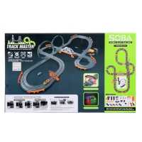 Автотрек &laquo;Турбо кросс&raquo;, с 4 машинами работает от сети, длина трека 8,38 м.