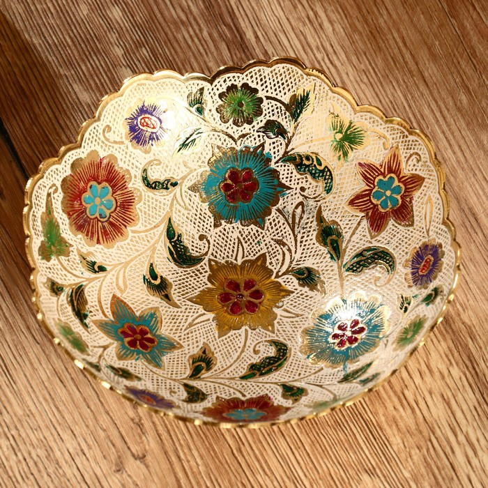 Блюдо латунь Блюдо латунь "Леония" 16,5х16,5х6 см