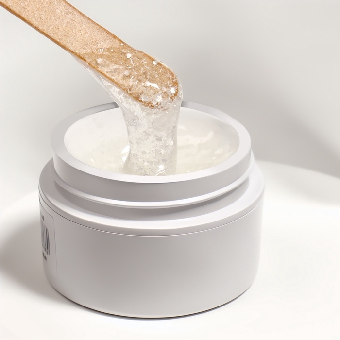 Гель для наращивания, с блёстками, 3-х фазный, 15 гр, LED/UV, прозрачный, белый Гель для наращивания, с блёстками, 3-х фазный, 15 гр, LED/UV, прозрачный, белый