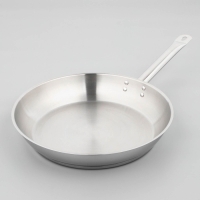 Сковорода из нержавеющей стали &laquo;Общепит&raquo;, d=34 см, толщина корпуса 0,6 мм, дно 3,5 мм, капсульное дно, индукция