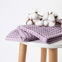 Полотенце вафельное банное Этель "Boho" 45*90 см, цв. сиреневый, 100% хл Полотенце вафельное банное Этель "Boho" 45*90 см, цв. сиреневый, 100% хл