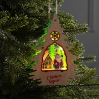 Подвеска световая "Дед Мороз", 13х3x18 см, 6 LED, АААx2 (не в компл.), свечение тёплое белое Подвеска световая "Дед Мороз", 13х3x18 см, 6 LED, АААx2 (не в компл.), свечение тёплое белое