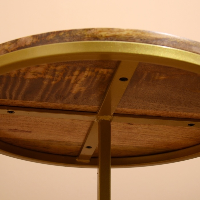 Столик кофейный 40х40х48 см, манговое дерево