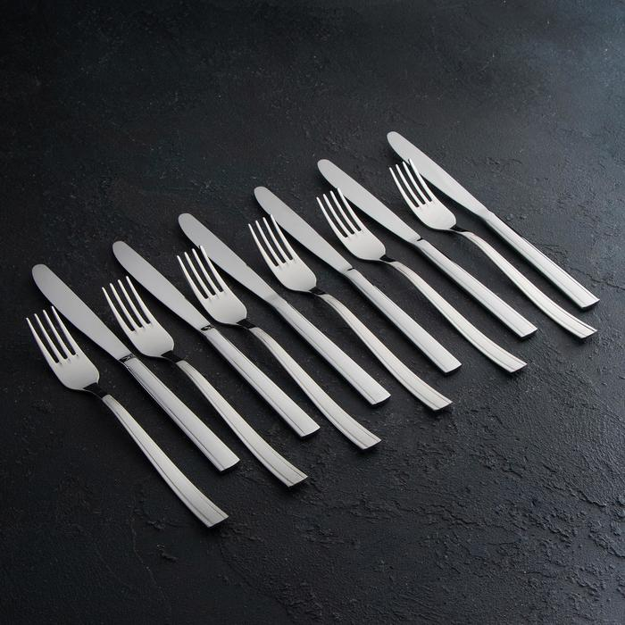 Набор столовый «Торжество», 30 предметов, толщина 2 мм, декоративная коробка, цвет серебряный Набор столовый «Торжество», 30 предметов, толщина 2 мм, декоративная коробка, цвет серебряный