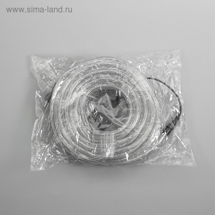 Световой шнур Luazon Lighting 10 мм, IP65, 20 м, 24 LED/м, 220 В, 8 режимов, свечение зелёное