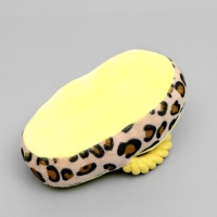 Игрушка мягкая для собак "Тапок с канатом", с пищалкой, 15 см, жёлтая Игрушка мягкая для собак "Тапок с канатом", с пищалкой, 15 см, жёлтая