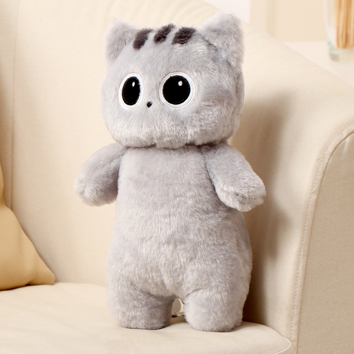Мягкая игрушка &laquo;Кот&raquo;, 30 см, цвет серый