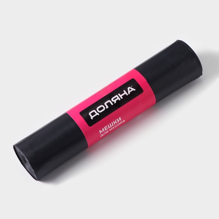 Мешки для мусора Доляна Extra Strong, 120 л, 70&times;110 см, 80 мкм, ПВД, 10 шт в рулоне, цвет чёрный