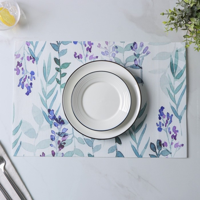 Салфетки сервировочные на стол Доляна &laquo;Весенняя нежность&raquo;, 4 шт, 30&times;45 см