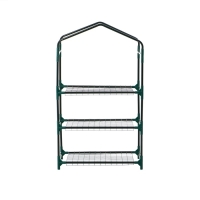 Парник-стеллаж, 3 полки, 110 &times; 40 &times; 65 см, металлический каркас d = 16 мм, чехол плёнка 80 мкм, Greengo