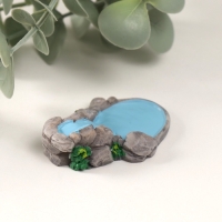 Фигурка для флорариума полистоун "Пруд в саду" 5,4х1,6 см Фигурка для флорариума полистоун "Пруд в саду" 5,4х1,6 см