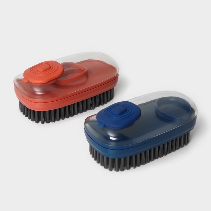 Щётка универсальная, с дозатором, 12&times;6&times;5 см