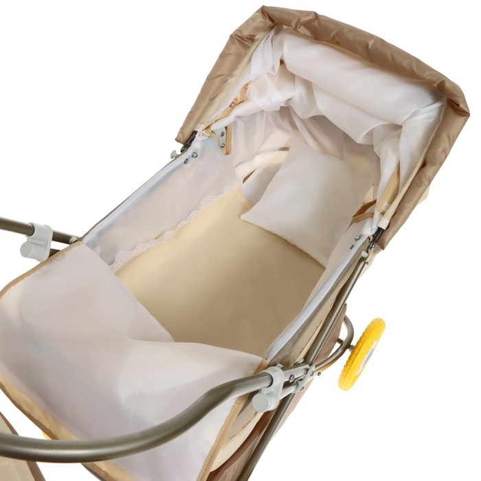 Коляска кукольная №13, цвет бежевый Коляска кукольная №13, цвет бежевый