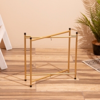 Столик плетёный, 40х40х41 см, цв. золото Столик плетёный, 40х40х41 см, цв. золото