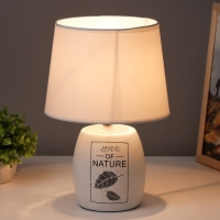 Лампа настольная "Валенсия" белый E14 40Вт 220В 34х22,5х22,5 см RISALUX Лампа настольная "Валенсия" белый E14 40Вт 220В 34х22,5х22,5 см RISALUX