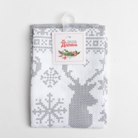 Полотенце "Доляна" Сканди стиль 40х70 см, 100% хлопок, 164 г/м2 Полотенце "Доляна" Сканди стиль 40х70 см, 100% хлопок, 164 г/м2