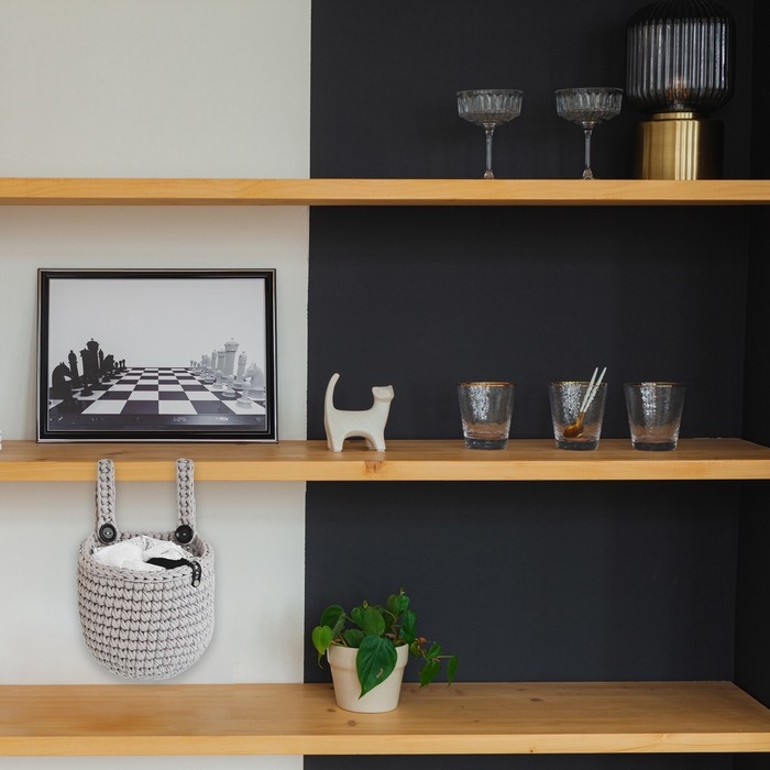 Трикотажная пряжа "Риббон" 85м/170&plusmn;5 гр (Хаки)