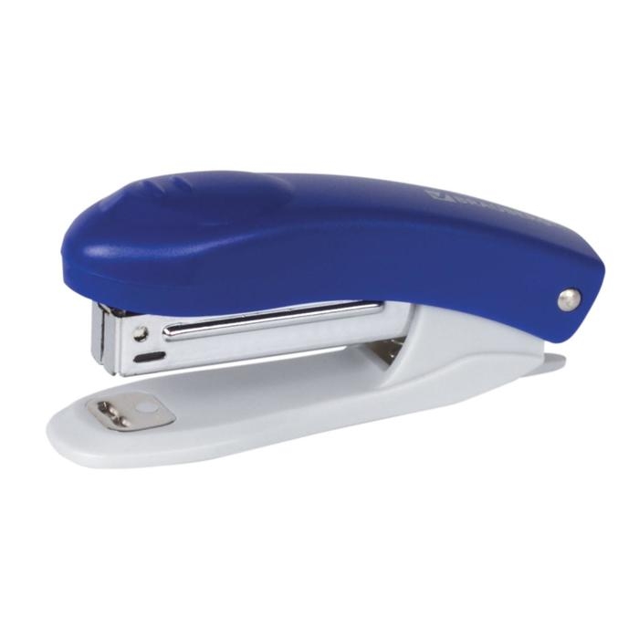 Степлер № 10 до 12 листов, BRAUBERG Einkommen, пластиковый корпус, встроенный антиСтеплер, синий Степлер № 10 до 12 листов, BRAUBERG Einkommen, пластиковый корпус, встроенный антиСтеплер, синий
