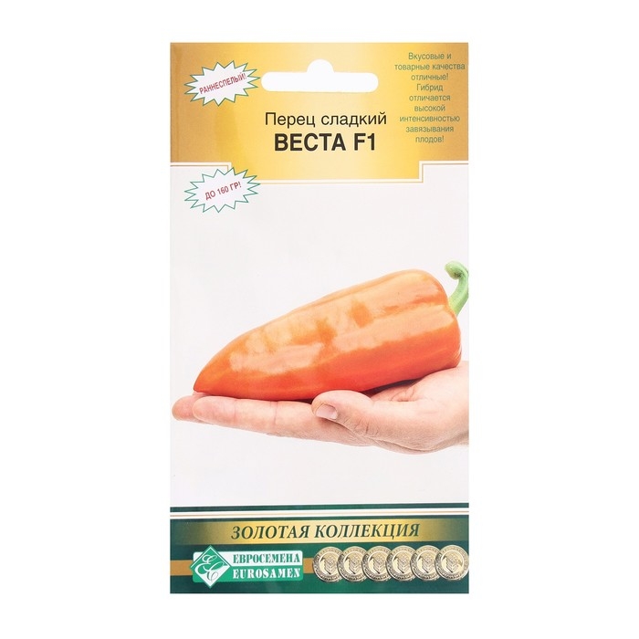 Семена Перец сладкий Веста F1, 5 шт Семена Перец сладкий Веста F1, 5 шт