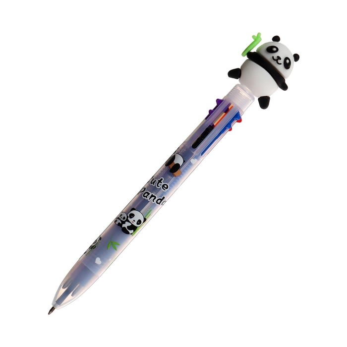 Ручка шариковая автоматическая Calligrata Ручка шариковая автоматическая Calligrata "Панда", 6 цветов, МИКС