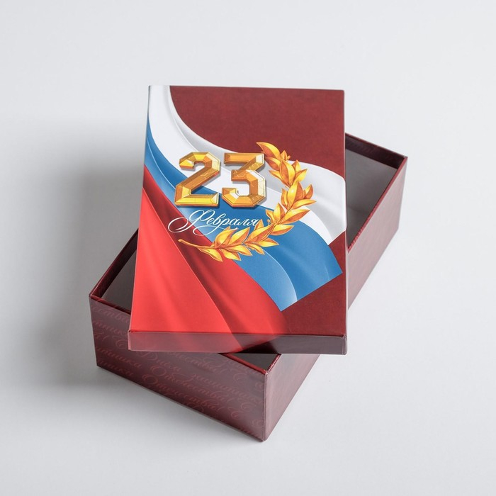 Набор коробок 6 в 1, упаковка подарочная, &laquo;С 23 февраля&raquo;, 20 х 12.5 х 7.5 ‒ 32.5 х 20 х 12.5 см