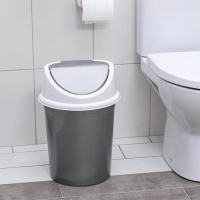 Ведро для мусора с подвижной крышкой «Виолет», 14 л, цвет серо-белый Ведро для мусора с подвижной крышкой «Виолет», 14 л, цвет серо-белый