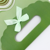 Подарочная коробка-пакет, упаковка с вырубной ручкой, "Зеленая грация" , 19 х 9 х 27 см Подарочная коробка-пакет, упаковка с вырубной ручкой, "Зеленая грация" , 19 х 9 х 27 см