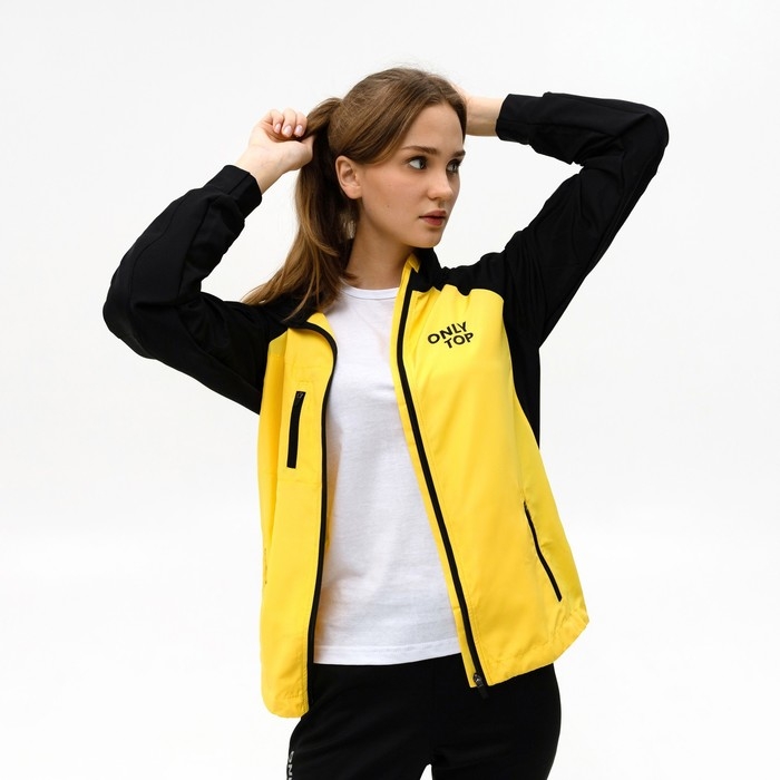 Ветровка ONLYTOP унисекс black/yellow, р. 54