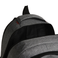 Рюкзак школьный на молнии, 6 карманов, цвет серый