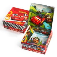 Коробка подарочная складная с 3Д &laquo;Чемпион&raquo;, Тачки, 15 х 15 х 7 см