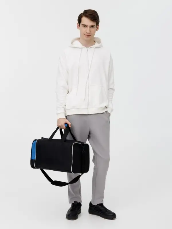 Спортивная сумка Fitnext, черная с синим