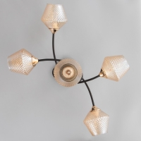 Люстра "Изота" 5хE27 40Вт черный 75х34х30 см BayerLux Люстра "Изота" 5хE27 40Вт черный 75х34х30 см BayerLux