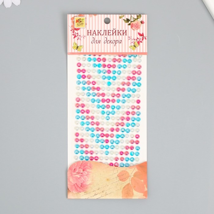 Наклейка пластик стразы Наклейка пластик стразы "Градиент ёлочкой" 24,6х10 см